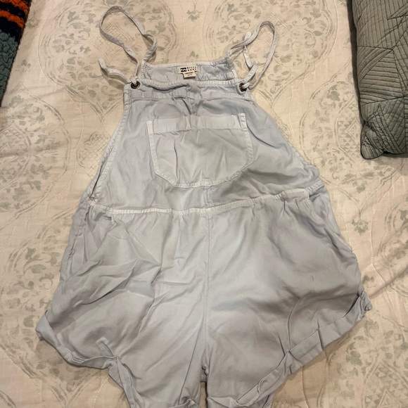 Billabong Pants - Billabong Light Blue Romper with Pockets